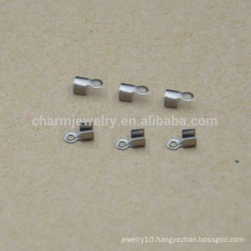 BXG034 High Quality wholesale cheap Stainless Steel cord end clip Jewelry Findings & Components